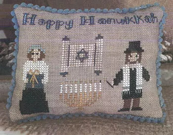 Happy Hanukkah - Mani di Dona - Cross Stitch Pattern, Needlecraft Patterns, The Crafty Grimalkin - A Cross Stitch Store