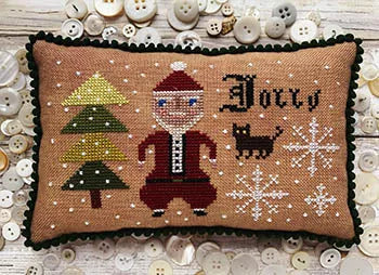 Santa Jolly - Lucy Beam Love in Stitches - Cross Stitch Pattern, Needlecraft Patterns, The Crafty Grimalkin - A Cross Stitch Store