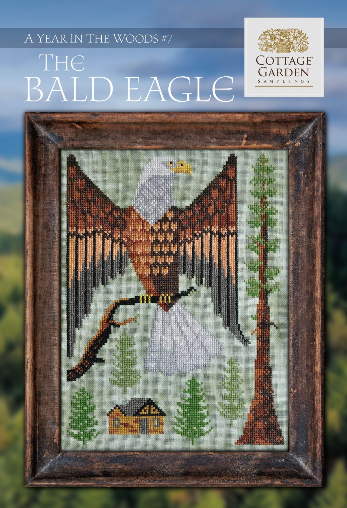 A Year in the Woods 7 - The Bald Eagle - Cottage Garden Samplings - Cross Stitch Pattern