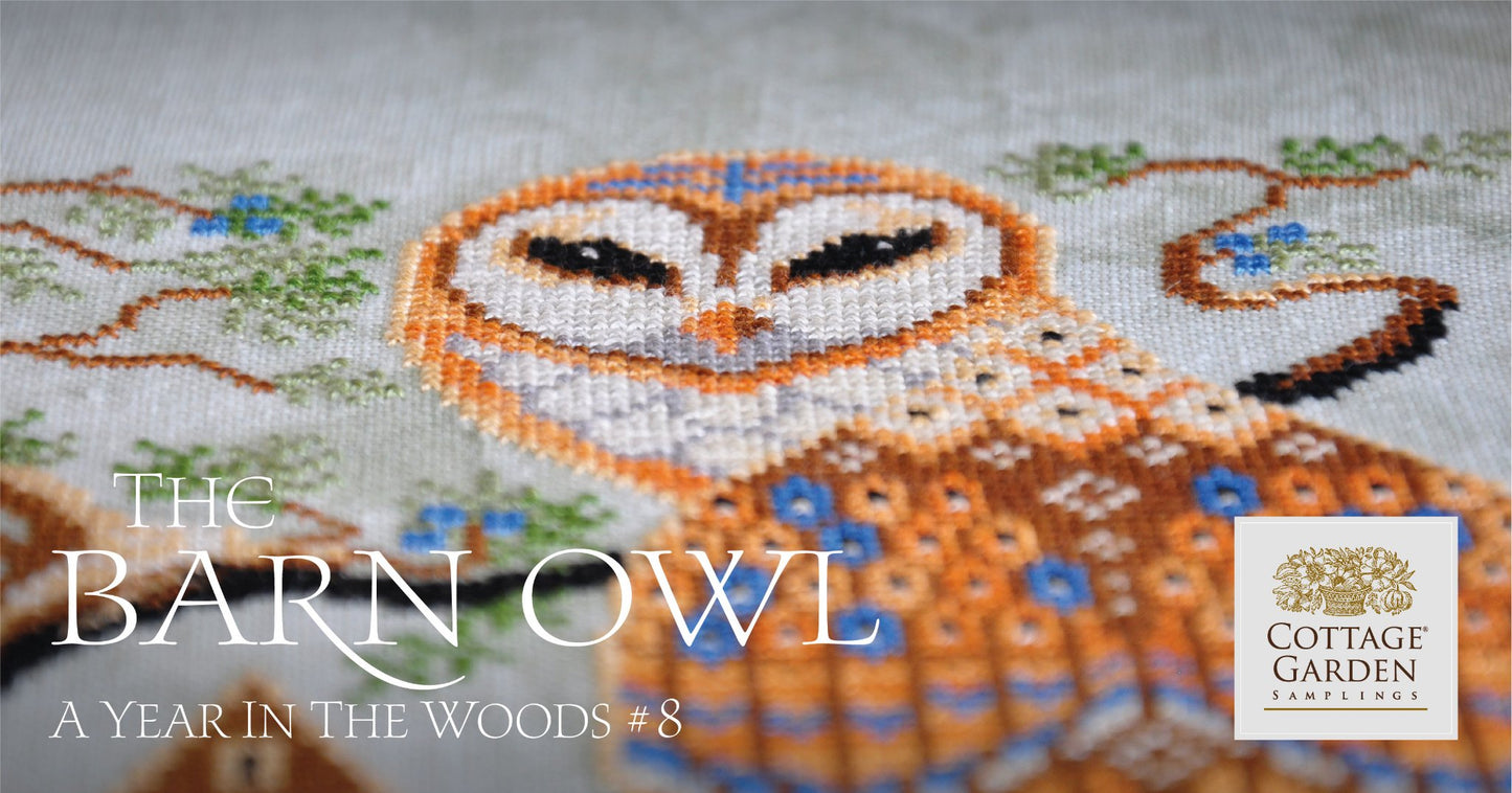 A Year in the Woods 8 - The Barn Owl - Cottage Garden Samplings - Cross Stitch Pattern