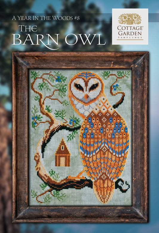 A Year in the Woods 8 - The Barn Owl - Cottage Garden Samplings - Cross Stitch Pattern, Needlecraft Patterns, Needlecraft Patterns, The Crafty Grimalkin - A Cross Stitch Store