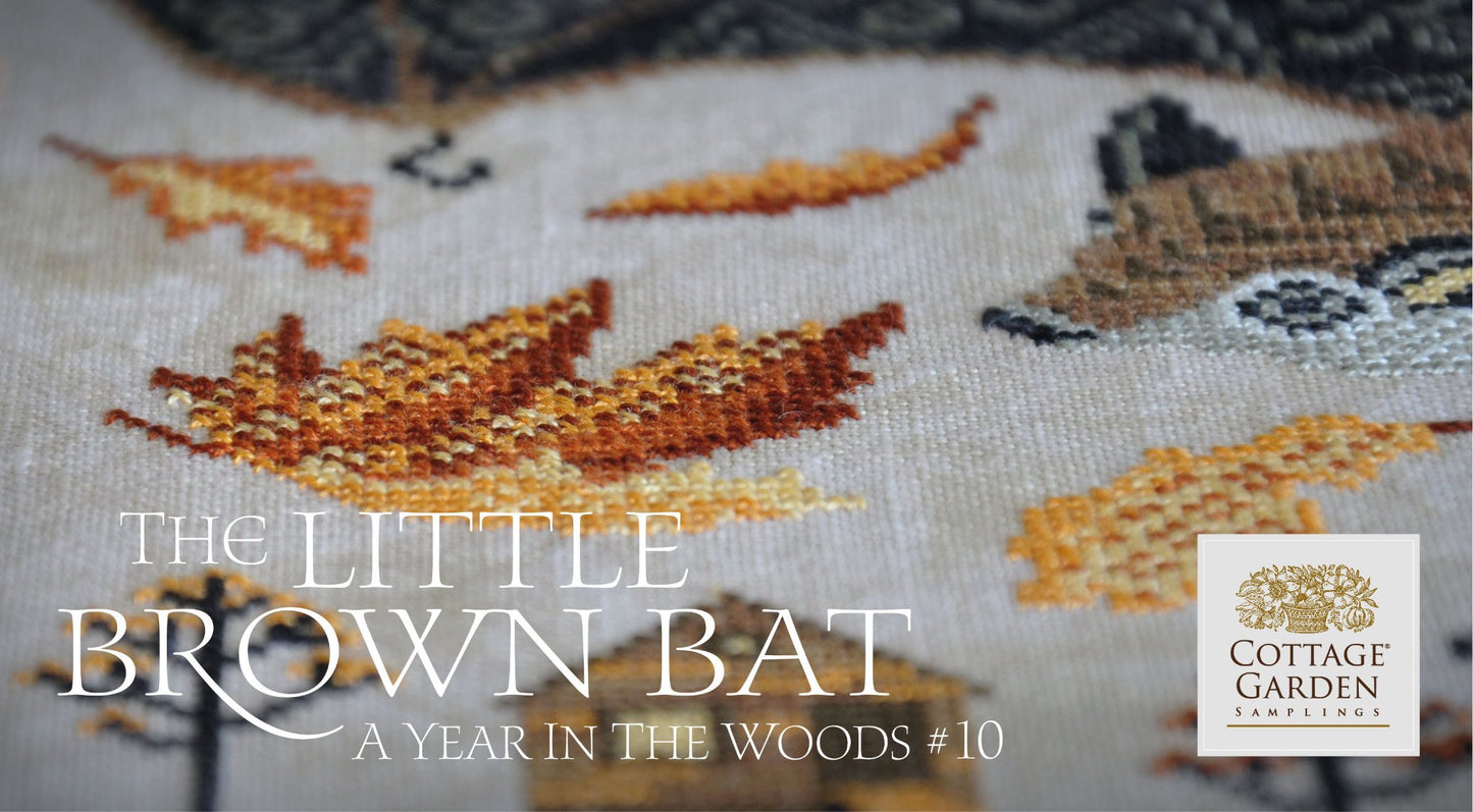 A Year in the Woods 11 - The Little Brown Bat - Cottage Garden Samplings - Cross Stitch Pattern