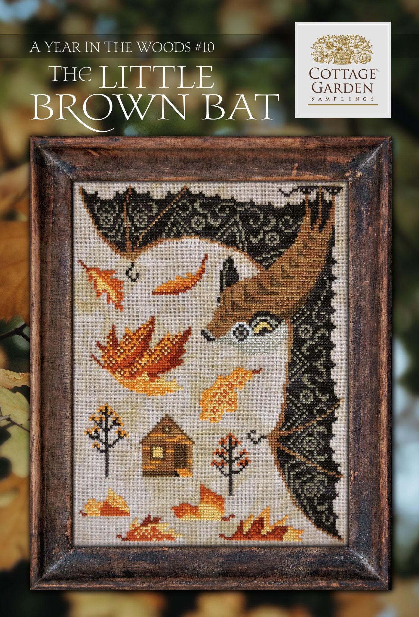 A Year in the Woods 11 - The Little Brown Bat - Cottage Garden Samplings - Cross Stitch Pattern