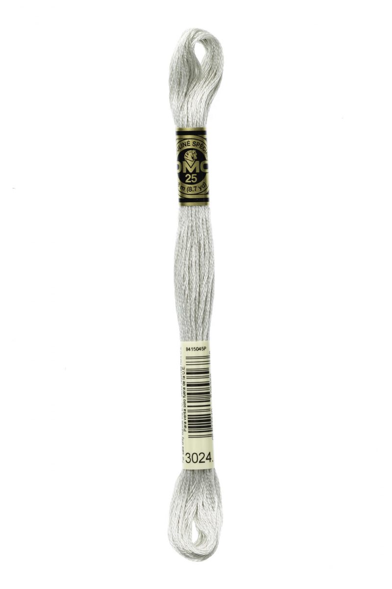 DMC 3024 - Brown Gray - Very Light - DMC 6 Strand Embroidery Thread, Thread & Floss, Thread & Floss, The Crafty Grimalkin - A Cross Stitch Store