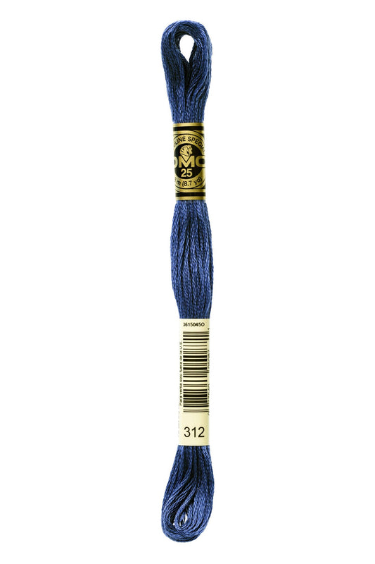 DMC 312 - 6 Strand Embroidery Thread, Thread & Floss, Thread & Floss, The Crafty Grimalkin - A Cross Stitch Store