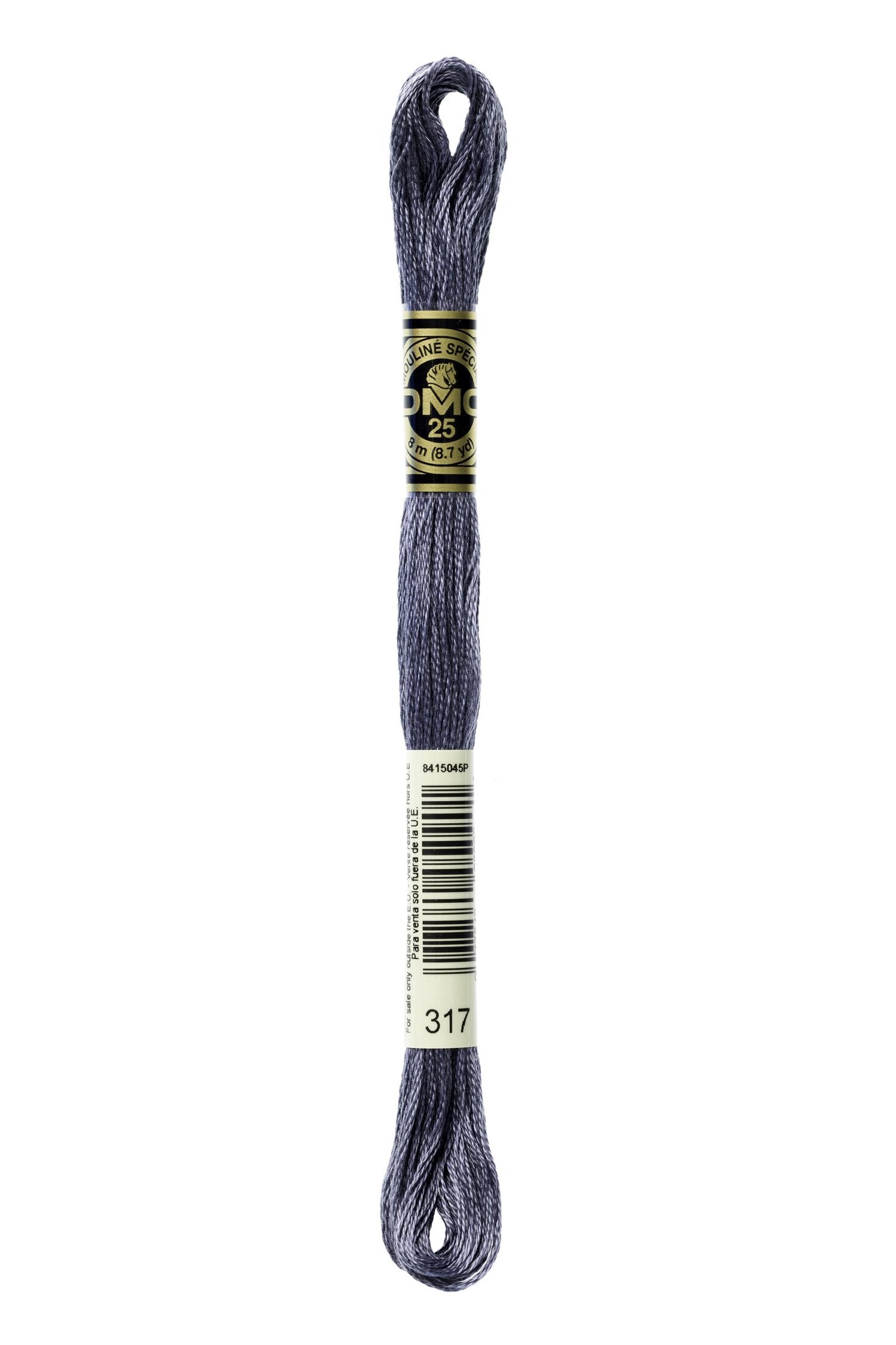 DMC 317 - Pewter Gray - DMC 6 Strand Embroidery Thread, Thread & Floss, Thread & Floss, The Crafty Grimalkin - A Cross Stitch Store