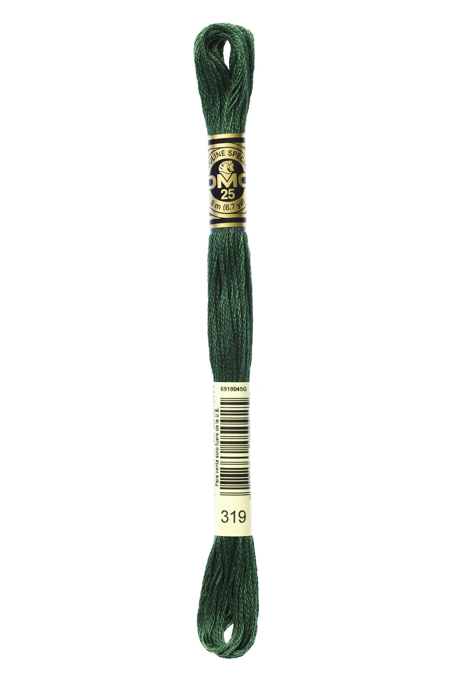 DMC 319 - Pistachio Green - Very Dark - DMC 6 Strand Embroidery Thread, Thread & Floss, Thread & Floss, The Crafty Grimalkin - A Cross Stitch Store