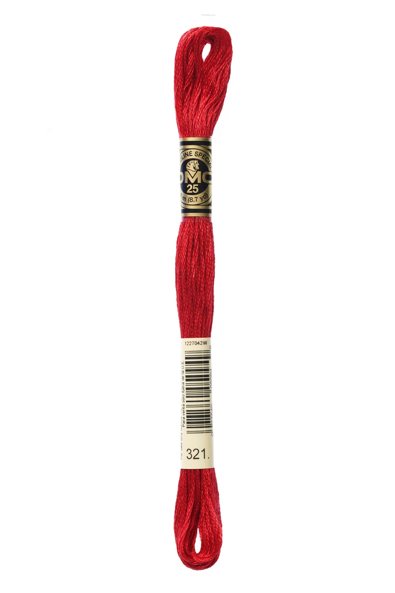 DMC 321 - Red - DMC 6 Strand Embroidery Thread, Thread & Floss, Thread & Floss, The Crafty Grimalkin - A Cross Stitch Store