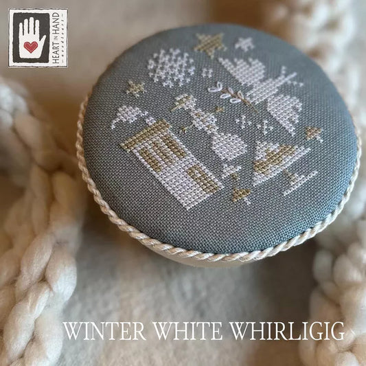Winter White Whirligig - Heart In Hand Needleart - Cross Stitch Pattern, Needlecraft Patterns, Needlecraft Patterns, The Crafty Grimalkin - A Cross Stitch Store