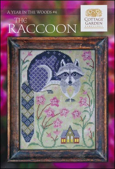 A Year in the Woods 4: The Raccoon - Cottage Garden Samplings - Cross Stitch Pattern, Needlecraft Patterns, Needlecraft Patterns, The Crafty Grimalkin - A Cross Stitch Store