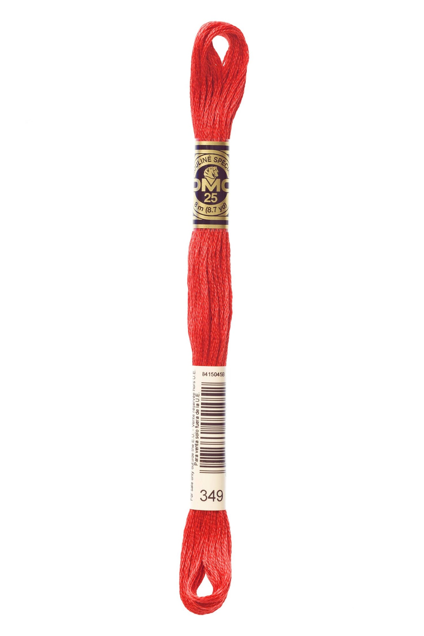 DMC 349 - Coral - Dark - DMC 6 Strand Embroidery Thread, Thread & Floss, Thread & Floss, The Crafty Grimalkin - A Cross Stitch Store