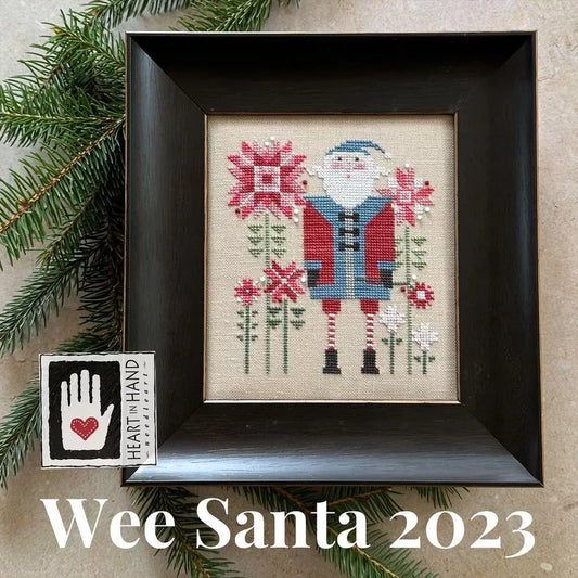 PRE-ORDER Wee One Wee Santa 2023 - Heart In Hand Needleart - Cross Stitch Pattern, Needlecraft Patterns, Needlecraft Patterns, The Crafty Grimalkin - A Cross Stitch Store