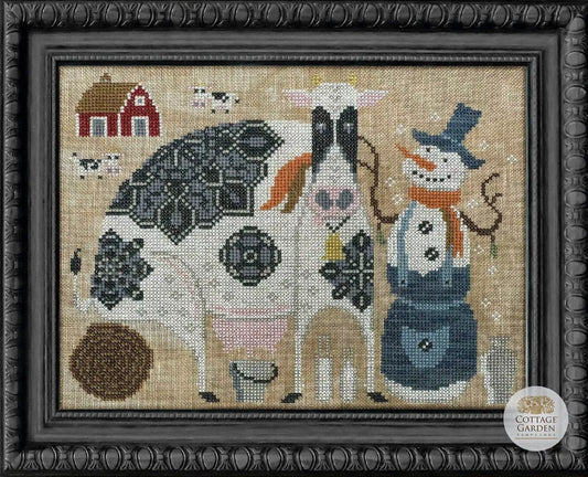 The Countryman #10 -  The Snowman Collector's Series 2022-2023 - Cottage Garden Samplings - Cross Stitch Pattern, Needlecraft Patterns, Needlecraft Patterns, The Crafty Grimalkin - A Cross Stitch Store