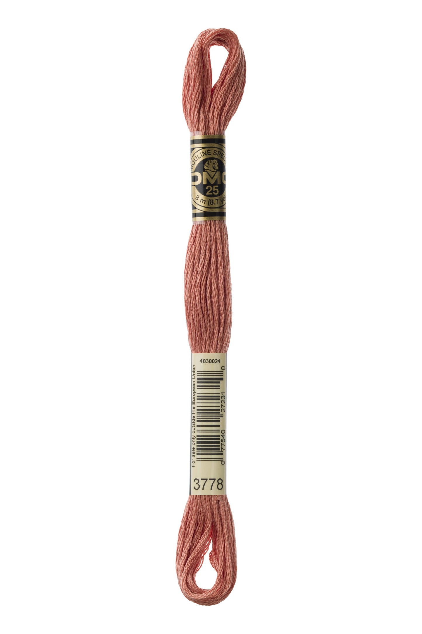 DMC 3778 - Terra Cotta - Light - DMC 6 Strand Embroidery Thread, Thread & Floss, Thread & Floss, The Crafty Grimalkin - A Cross Stitch Store