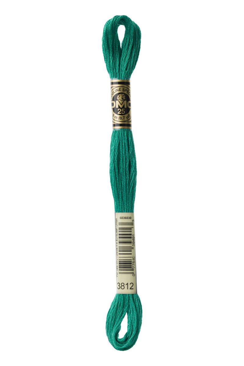 DMC 3812 - Seagreen - Very Dark - DMC 6 Strand Embroidery Thread, Thread & Floss, Thread & Floss, The Crafty Grimalkin - A Cross Stitch Store