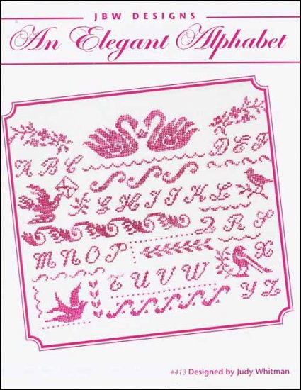 An Elegant Alphabet - JBW Designs - Cross Stitch Pattern, Needlecraft Patterns, Needlecraft Patterns, The Crafty Grimalkin - A Cross Stitch Store