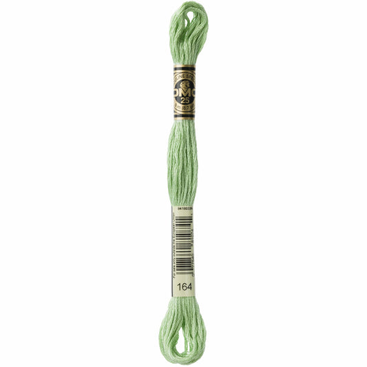 DMC 164 - Green - Light - DMC 6 Strand Embroidery Thread, Thread & Floss, Thread & Floss, The Crafty Grimalkin - A Cross Stitch Store