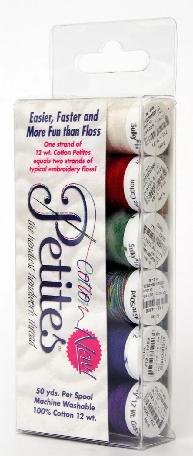 Sulky 12 wt Petites Winter Sampler Collection - 6pk, Thread & Floss, Thread & Floss, The Crafty Grimalkin - A Cross Stitch Store