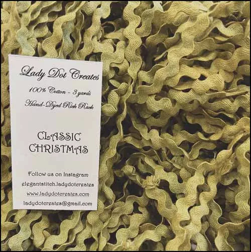 Classic Christmas Rick Rack - Lady Dots Creates Finishing Trims, Ribbons & Trim, The Crafty Grimalkin - A Cross Stitch Store