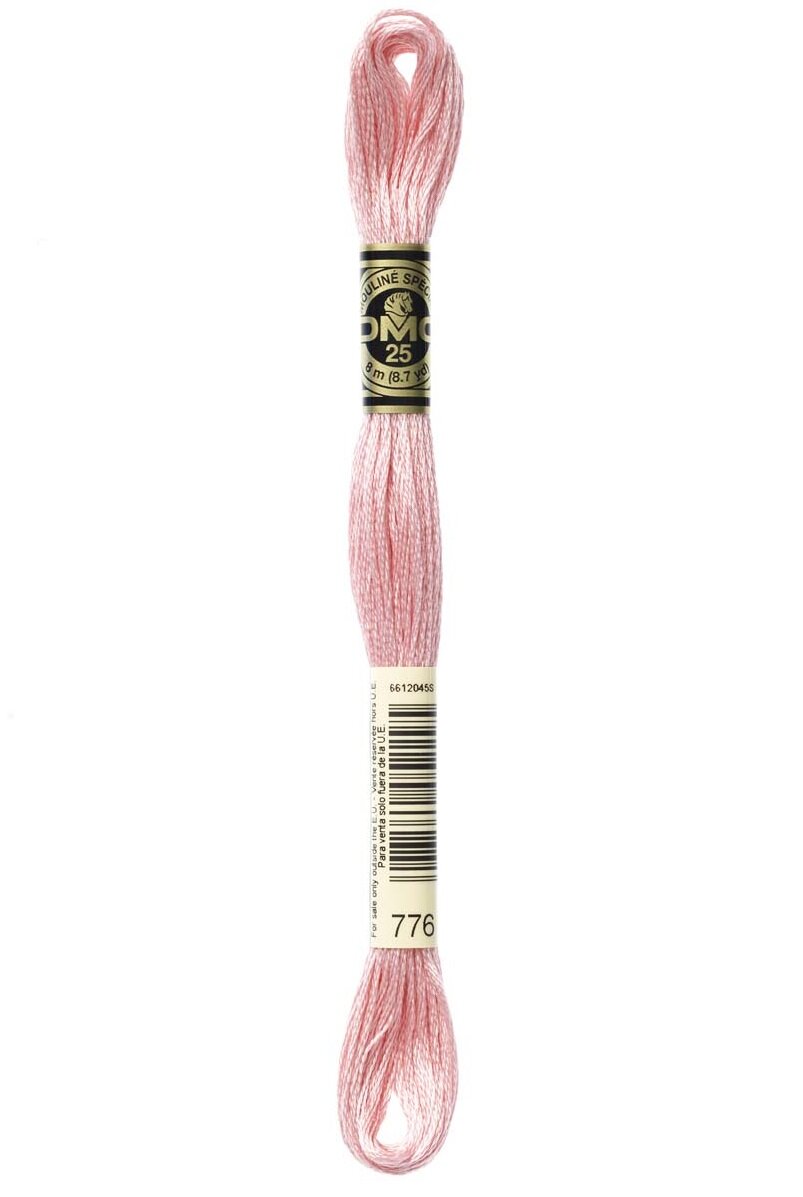 DMC 776 - Medium Pink - DMC 6 Strand Embroidery Thread, Thread & Floss, Thread & Floss, The Crafty Grimalkin - A Cross Stitch Store