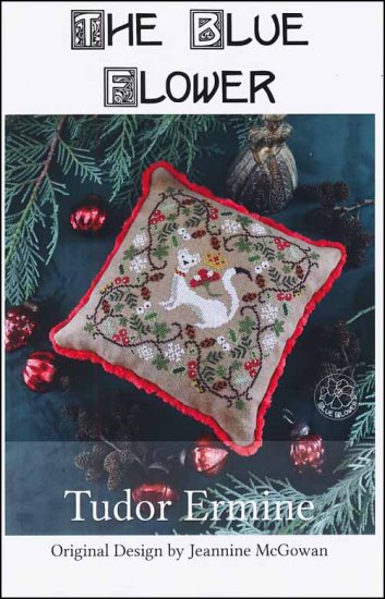 Tudor Ermine - The Blue Flower - Cross Stitch Pattern