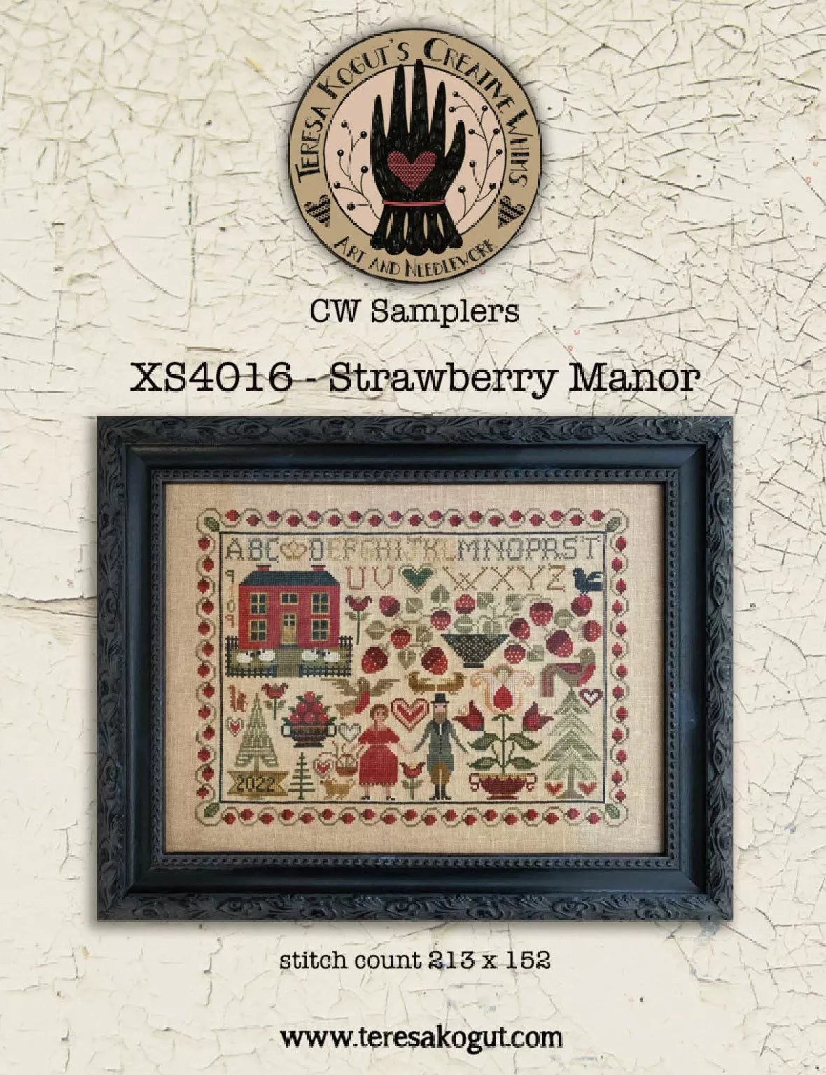Strawberry Manor - Teresa Kogut - Cross Stitch Pattern, Needlecraft Patterns, The Crafty Grimalkin - A Cross Stitch Store