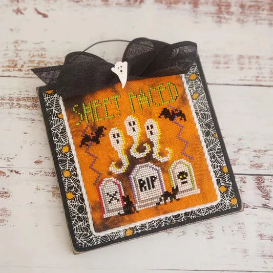 Sheet Faced - Dirty Annie's - Cross Stitch Pattern, Needlecraft Patterns, Needlecraft Patterns, The Crafty Grimalkin - A Cross Stitch Store