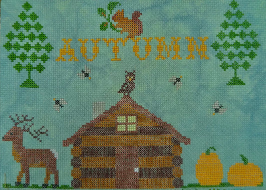 Autumn at Autumn Hills Place - Sambrie Stitches - Cross Stitch Pattern, Needlecraft Patterns, The Crafty Grimalkin - A Cross Stitch Store