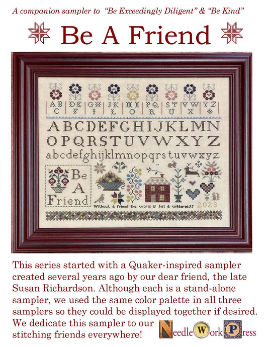 Be a Friend Sampler - Needlework Press - Cross Stitch Pattern