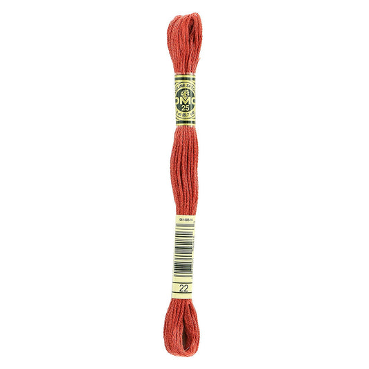 DMC 22 - Alizarian - DMC 6 Strand Embroidery Thread, Thread & Floss, Thread & Floss, The Crafty Grimalkin - A Cross Stitch Store