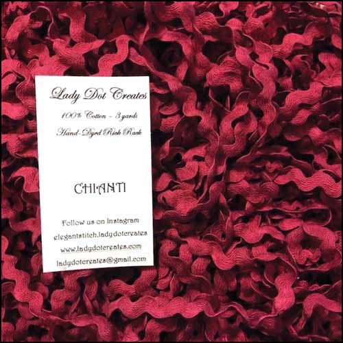 Chianti Rick Rack - Lady Dots Creates Finishing Trims, Ribbons & Trim, The Crafty Grimalkin - A Cross Stitch Store