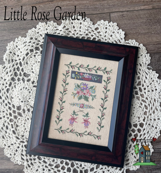 Little Rose Garden - The Little Sampler Series #4- From the Heart Needleart, Needlecraft Patterns, Needlecraft Patterns, The Crafty Grimalkin - A Cross Stitch Store