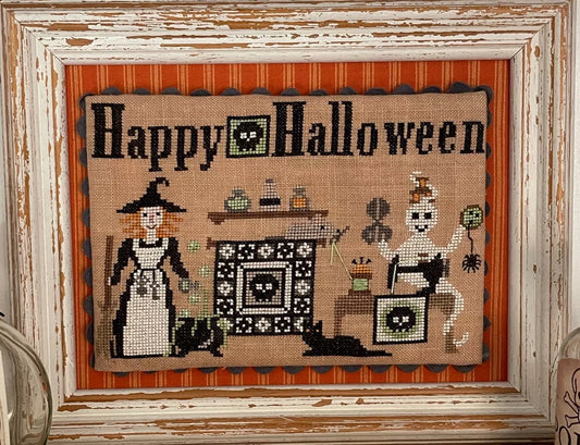 Happy Halloween - Mani di Dona - Cross Stitch Pattern, Needlecraft Patterns, The Crafty Grimalkin - A Cross Stitch Store
