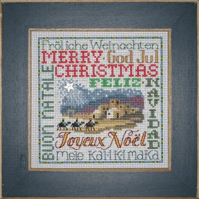 Christmas Greetings - Mill Hill - Winter 2023 Buttons and Beads Kit, Needlecraft Kits, Needlecraft Kits, The Crafty Grimalkin - A Cross Stitch Store