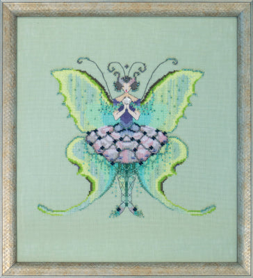 Luna Moth - Nora Corbett - Cross Stitch Pattern/Embellishments, Needlecraft Patterns, Needlecraft Patterns, The Crafty Grimalkin - A Cross Stitch Store