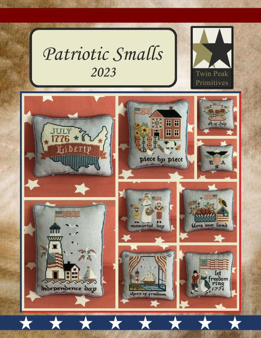 Patriotic Smalls 2023 - Spangled Kris - Twin Peak Primitives - Cross Stitch Pattern, Needlecraft Patterns, The Crafty Grimalkin - A Cross Stitch Store