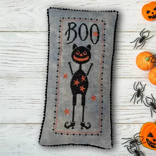 Boo Cat - Dirty Annie's - Cross Stitch Pattern, Needlecraft Patterns, Needlecraft Patterns, The Crafty Grimalkin - A Cross Stitch Store