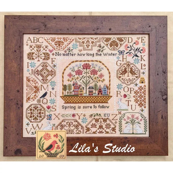 Spring Quaker - Lila's Studio - Cross Stitch Pattern, Needlecraft Patterns, Needlecraft Patterns, The Crafty Grimalkin - A Cross Stitch Store