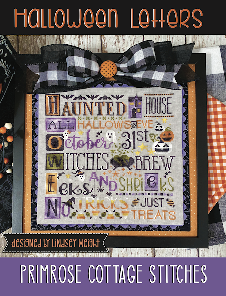 Halloween Letters - Primrose Cottage Stitches - Cross Stitch Patterns, Needlecraft Patterns, Needlecraft Patterns, The Crafty Grimalkin - A Cross Stitch Store