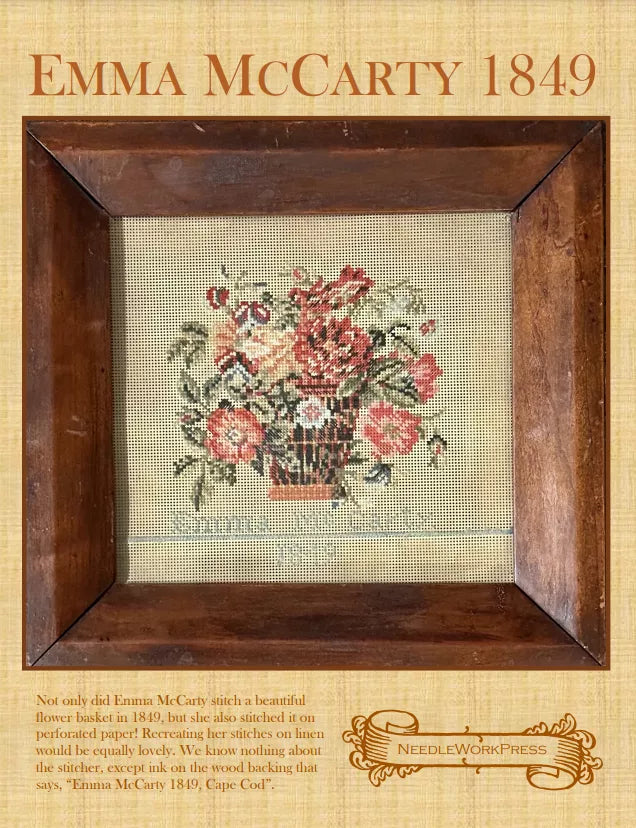 Emma McCarty 1849 Needlework Press Cross Stitch Pattern The