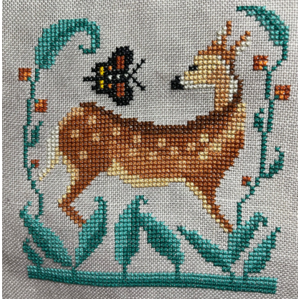 Fawn & Friend - Carriage House Samplings, Needlecraft Patterns, The Crafty Grimalkin - A Cross Stitch Store