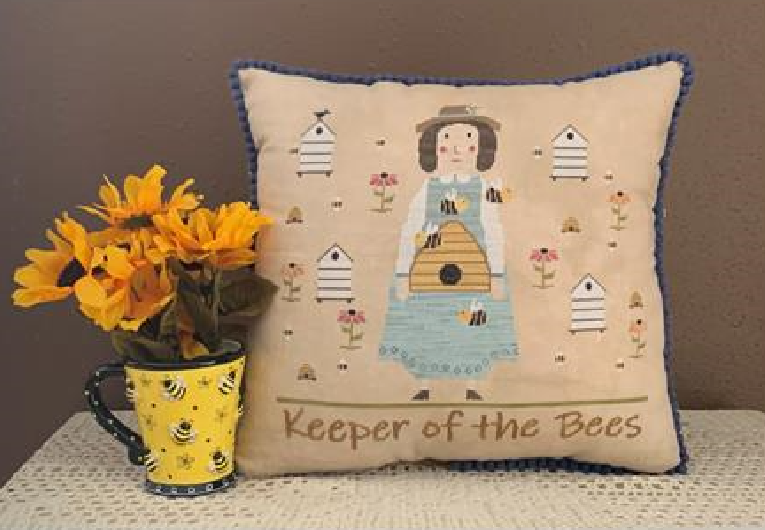Keeper of the Bees - Needle Bling Designs - Cross Stitch Pattern, Needlecraft Patterns, The Crafty Grimalkin - A Cross Stitch Store