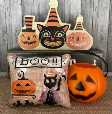 Boo! - Halloween Parade Series - Mani di Dona - Cross Stitch Pattern, Needlecraft Patterns, The Crafty Grimalkin - A Cross Stitch Store