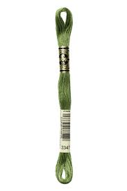 DMC 3347 - Yellow Green - Medium - DMC 6 Strand Embroidery Thread, Thread & Floss, Thread & Floss, The Crafty Grimalkin - A Cross Stitch Store