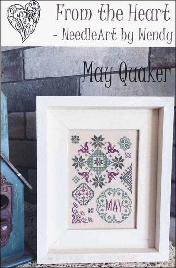 May Quaker - From the Heart - Cross Stitch Pattern, Needlecraft Patterns, Needlecraft Patterns, The Crafty Grimalkin - A Cross Stitch Store