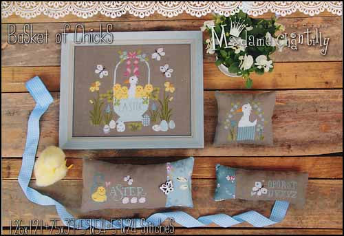 Baskets of Chicks -  Madame Chantilly - Cross Stitch Pattern, Needlecraft Patterns, Needlecraft Patterns, The Crafty Grimalkin - A Cross Stitch Store