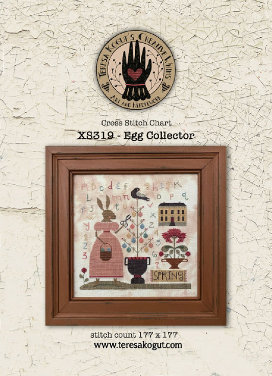Egg Collector - Teresa Kogut - Cross Stitch Pattern, Needlecraft Patterns, The Crafty Grimalkin - A Cross Stitch Store