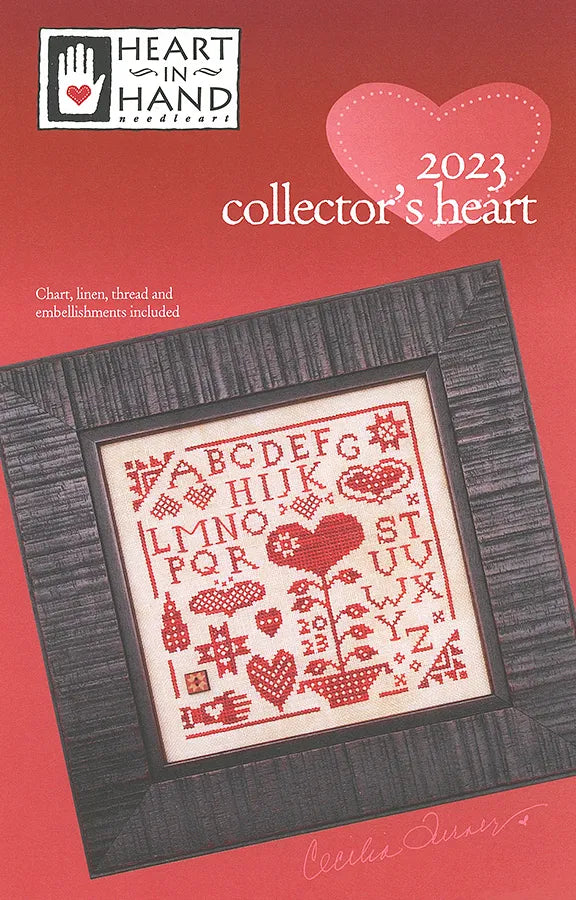 2023 Collector's Heart Kit - Heart In Hand Needleart, Needlecraft Patterns, Needlecraft Patterns, The Crafty Grimalkin - A Cross Stitch Store
