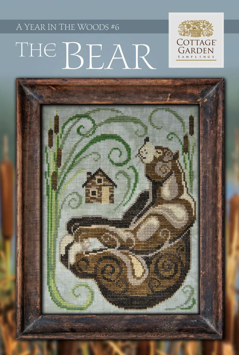 A Year in the Woods 6 - The Bear - Cottage Garden Samplings - Cross Stitch Pattern, Needlecraft Patterns, Needlecraft Patterns, The Crafty Grimalkin - A Cross Stitch Store