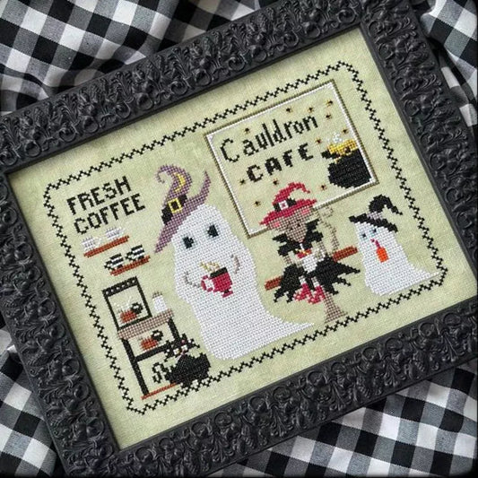 Witch's Cauldron Cafe - Finally a Farmgirl - Cross Stitch Pattern, Needlecraft Patterns, The Crafty Grimalkin - A Cross Stitch Store